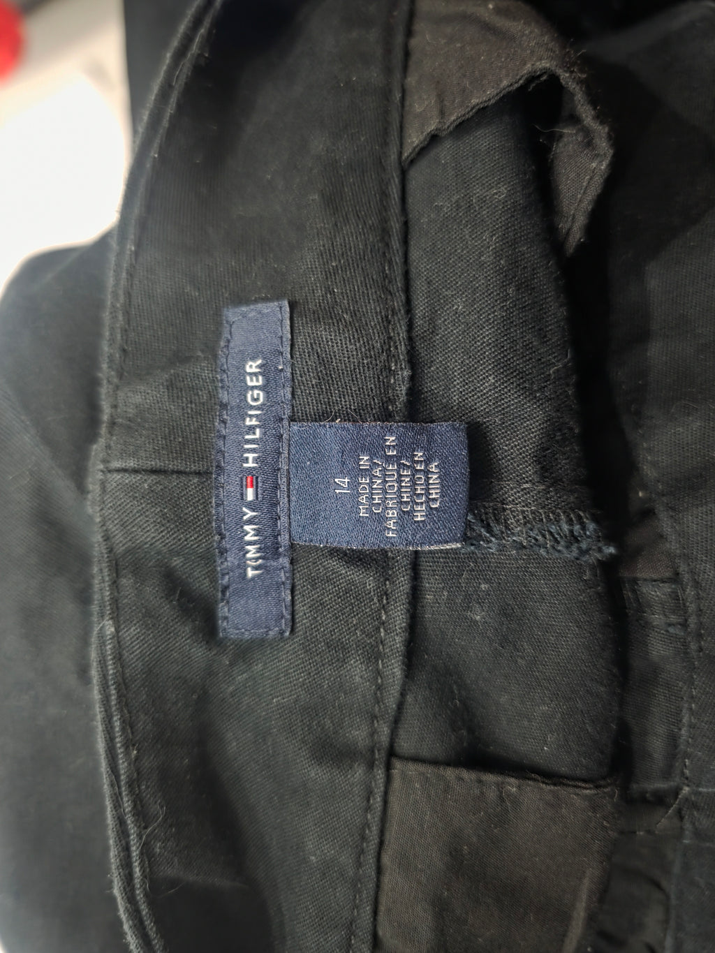 Pantalon De Vestir Tommy Hilfiger De Mujer Negro Talla 14