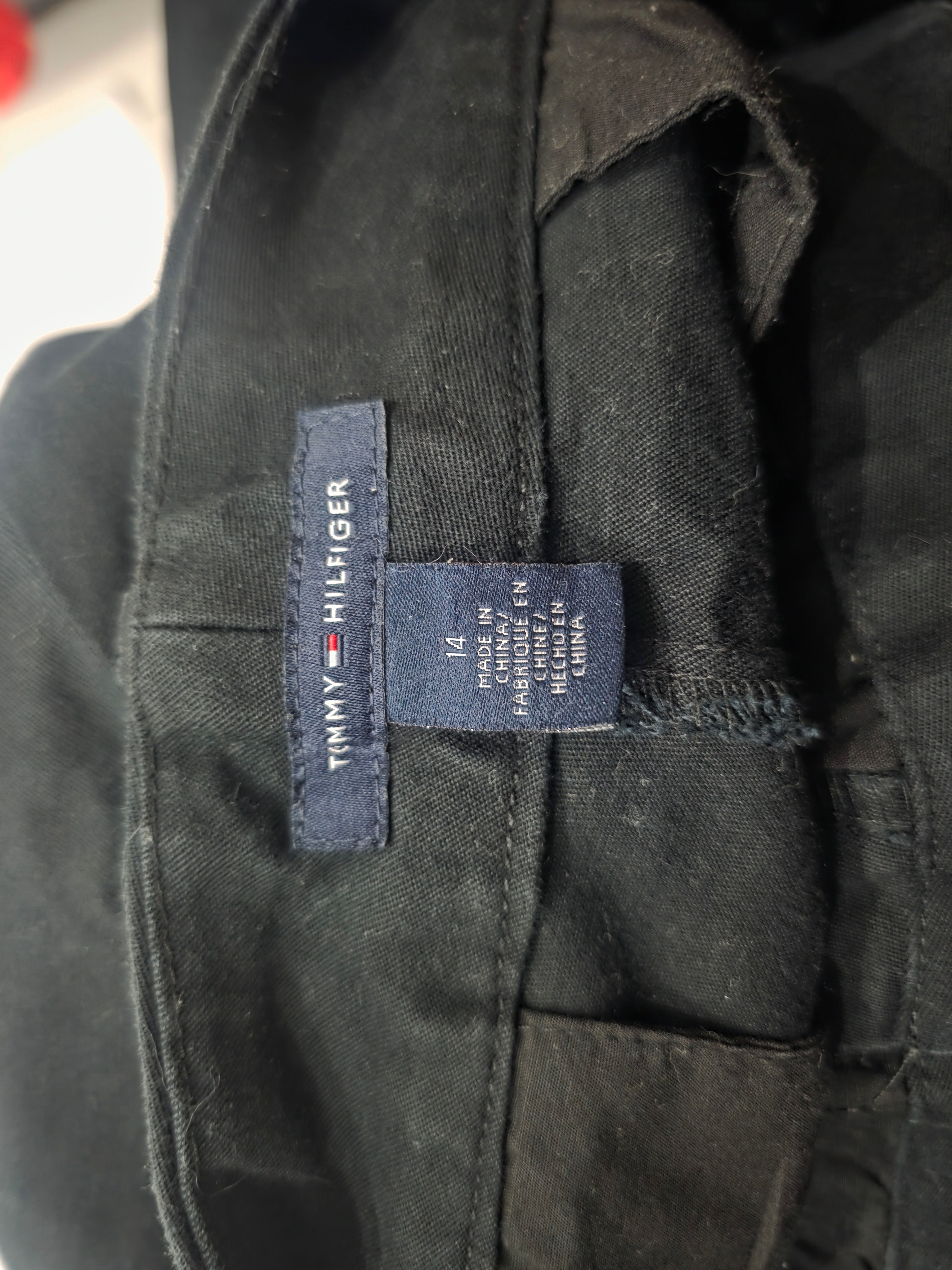 Pantalon De Vestir Tommy Hilfiger De Mujer Negro Talla 14