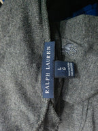 Sueter Ralph Lauren De Mujer Gris Cuello Alto Talla L