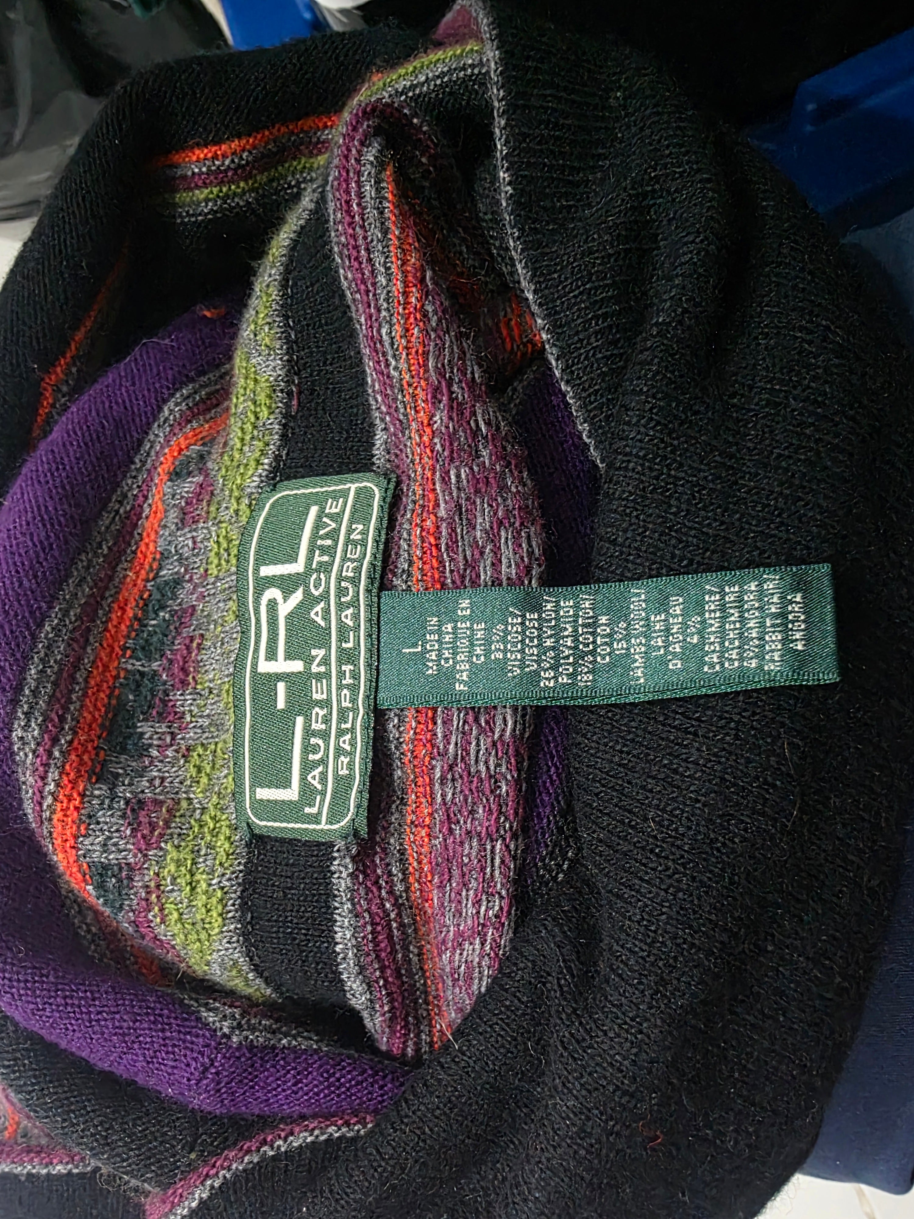 Sueter Ralp Lauren Multicolor De Mujer Con Gorro Talla 12