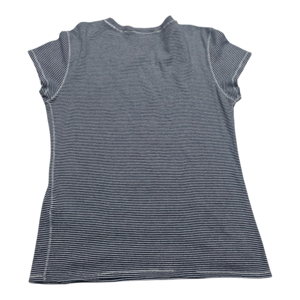 Playera Ralph Lauren De Mujer Rayas Talla L Azul Poni Verde