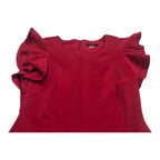 Vestido Formal Tommy Hilfiger Rojo Con Olanes Talla 12