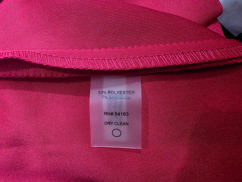 Vestido Formal Tommy Hilfiger Rojo Con Olanes Talla 12
