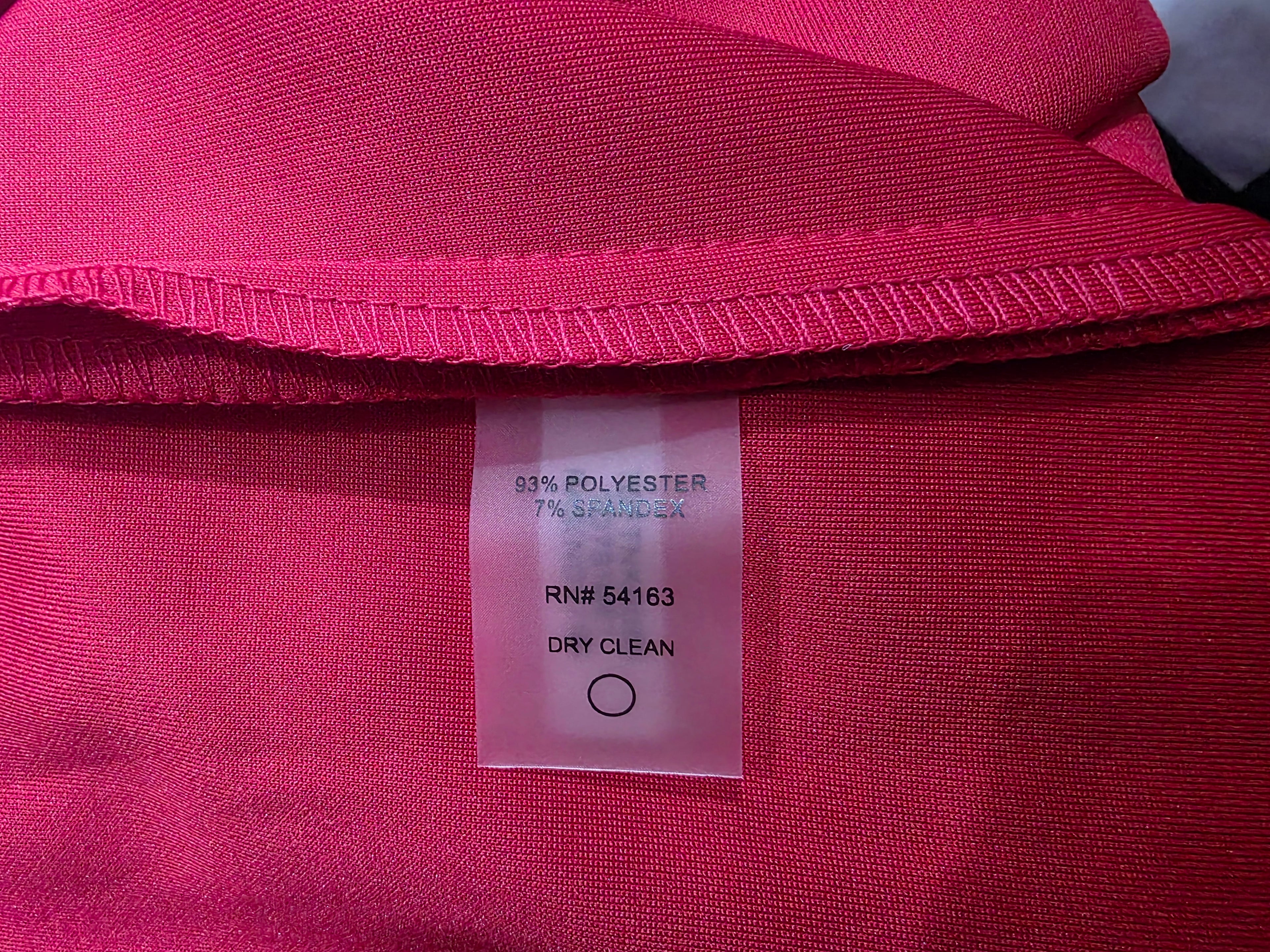 Vestido Formal Tommy Hilfiger Rojo Con Olanes Talla 12