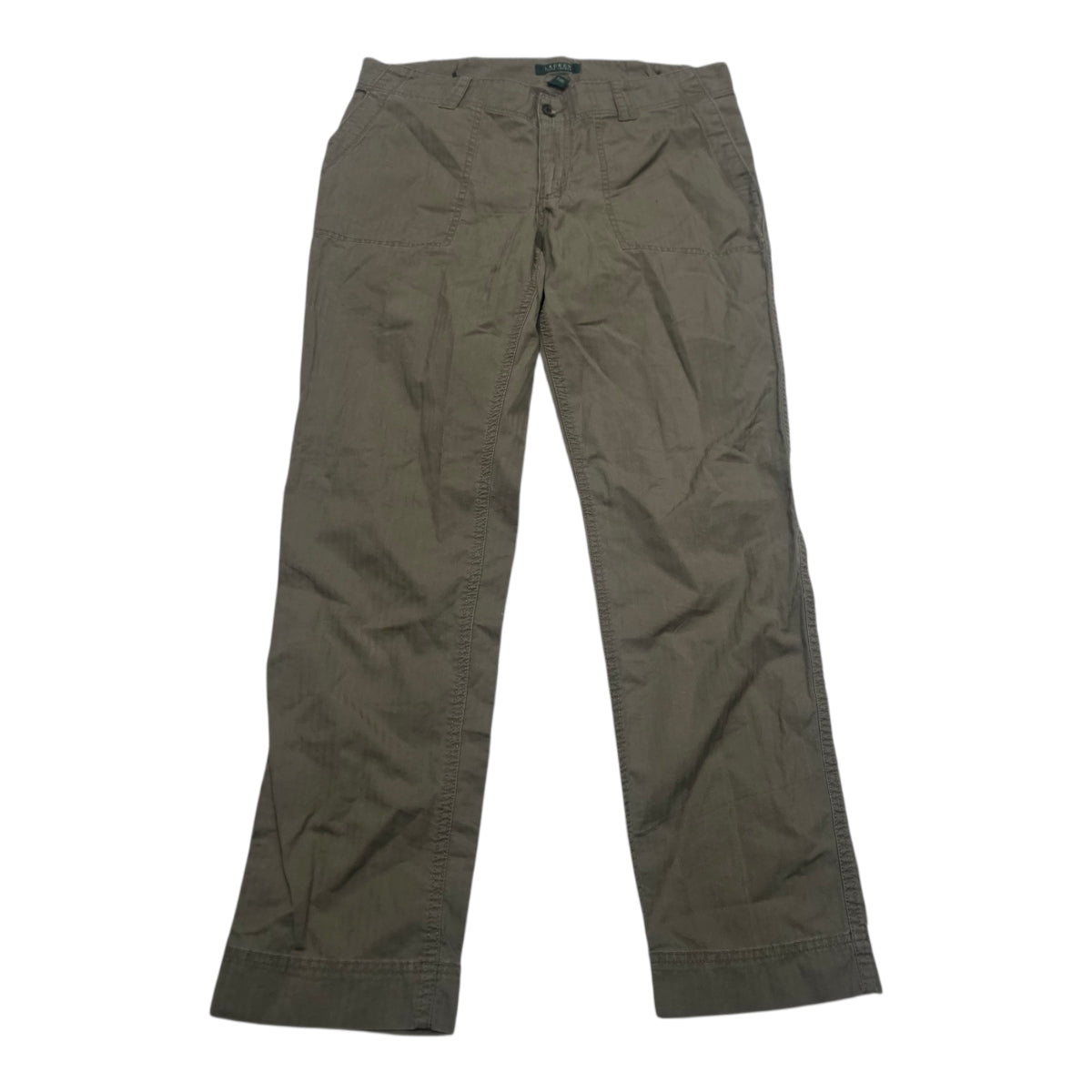 Pantalon Casual Ralph Lauren De Vestir Cafe Mujer Talla 12