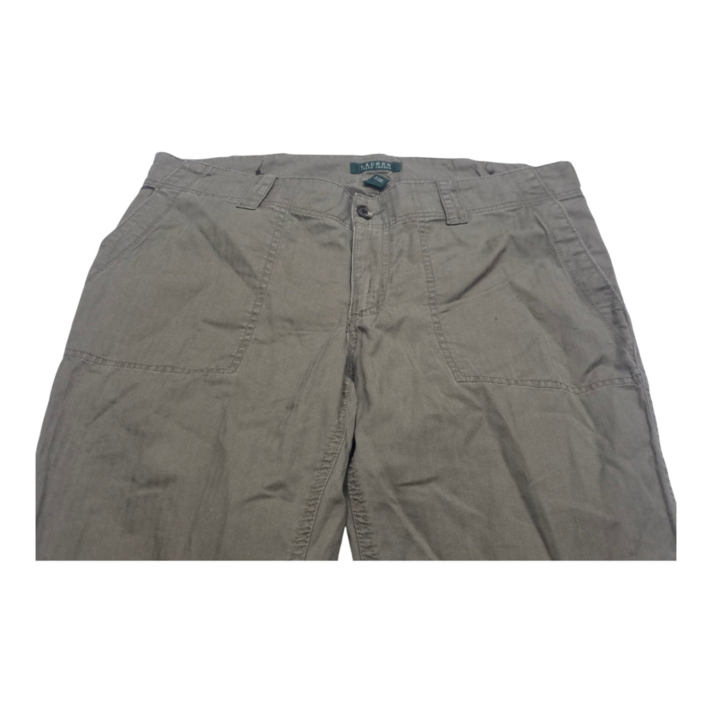 Pantalon Casual Ralph Lauren De Vestir Cafe Mujer Talla 12