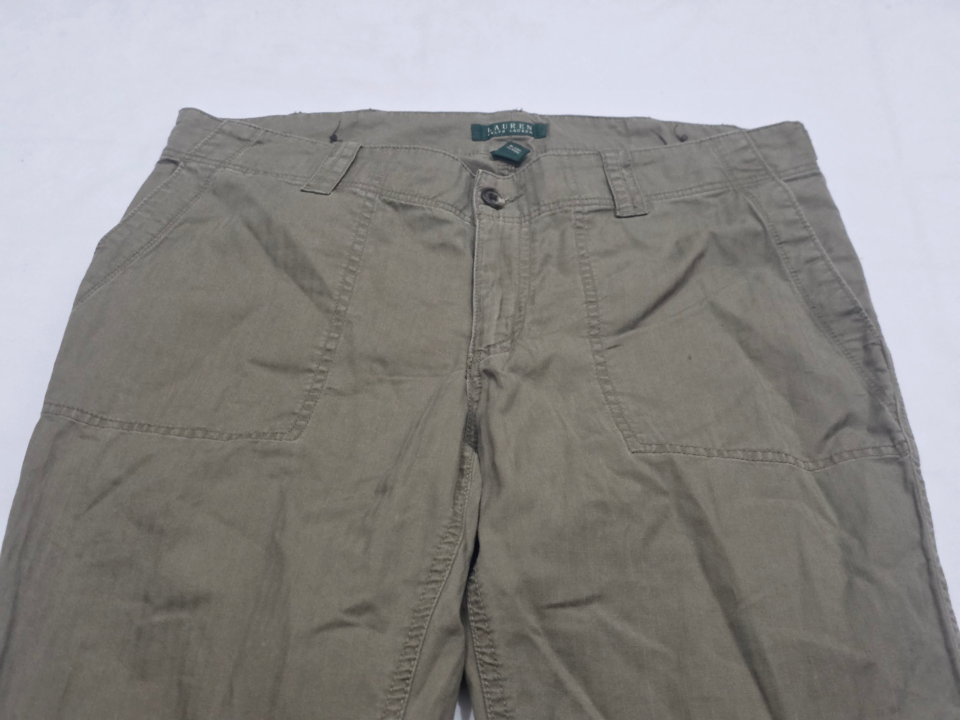 Pantalon Casual Ralph Lauren De Vestir Cafe Mujer Talla 12