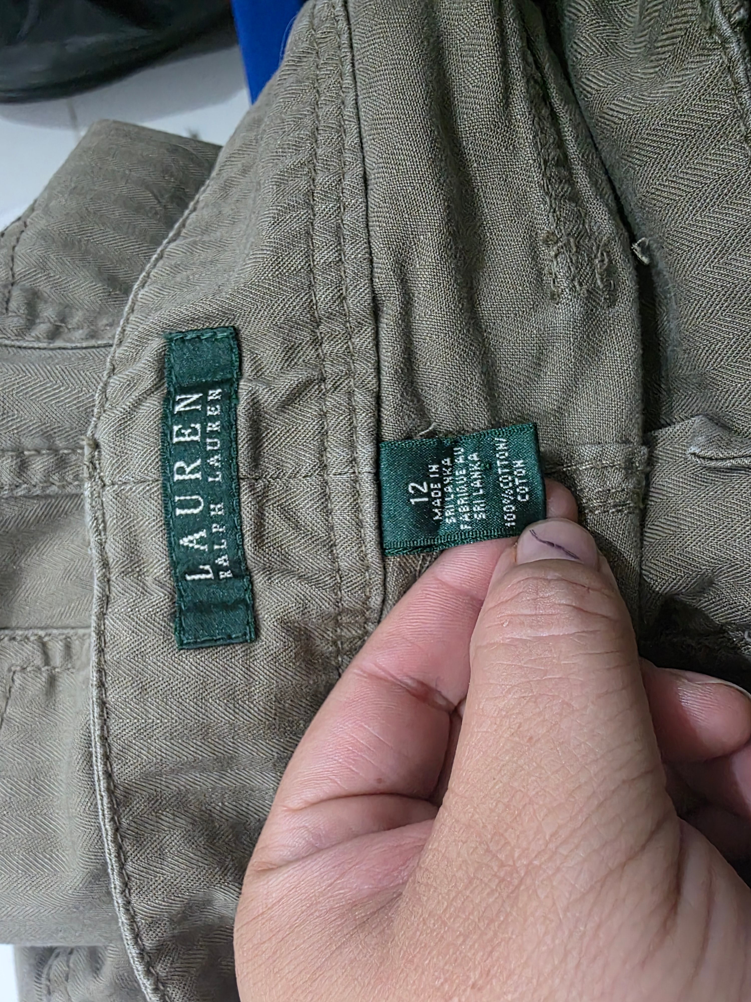 Pantalon Casual Ralph Lauren De Vestir Cafe Mujer Talla 12