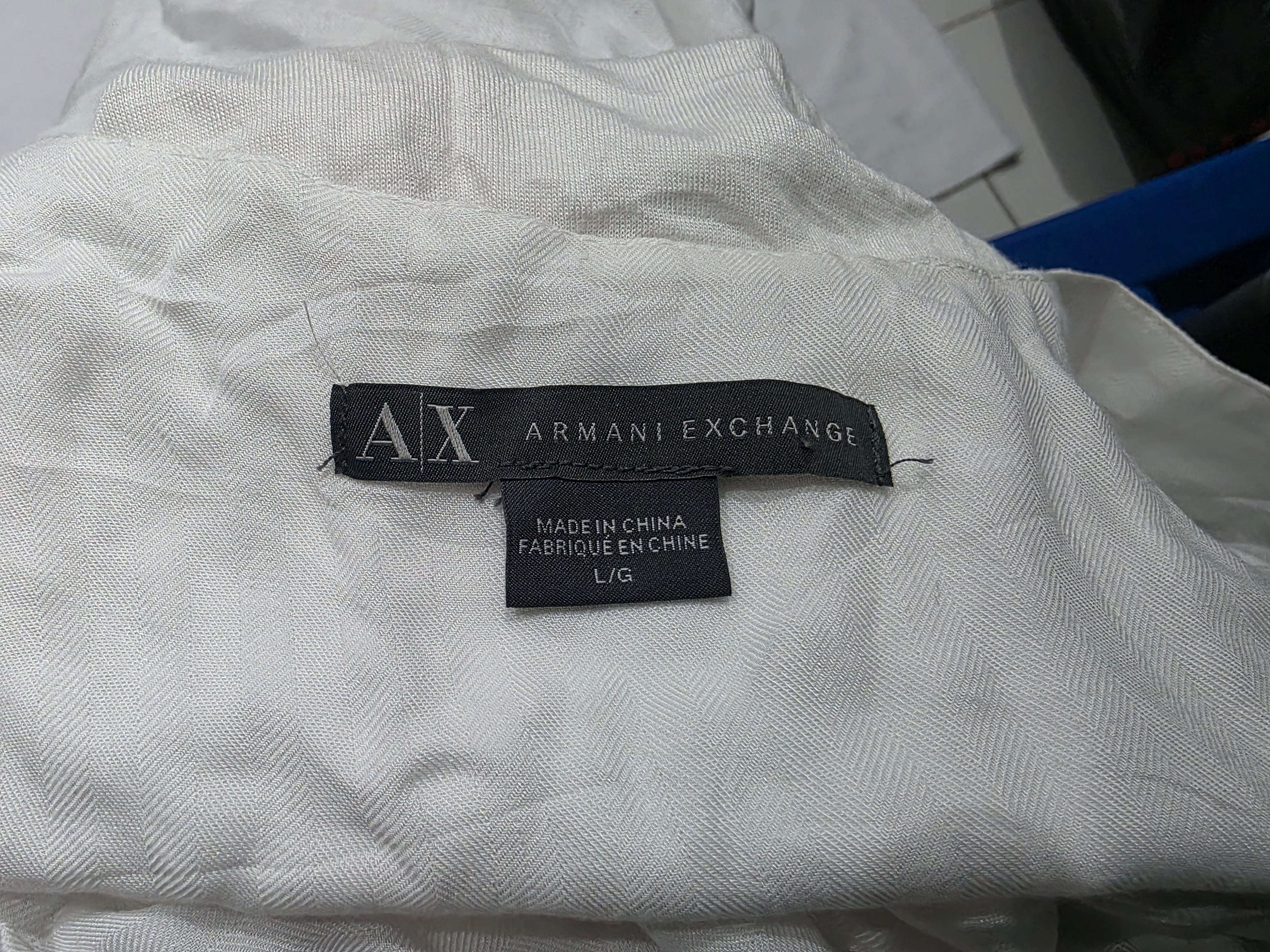 Blusa Armani Exchange Blanca De Mujer Tirantes Talla L