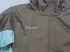 Chamarra Rompe Vientos Columbia De Mujer Cafe/azul Talla L