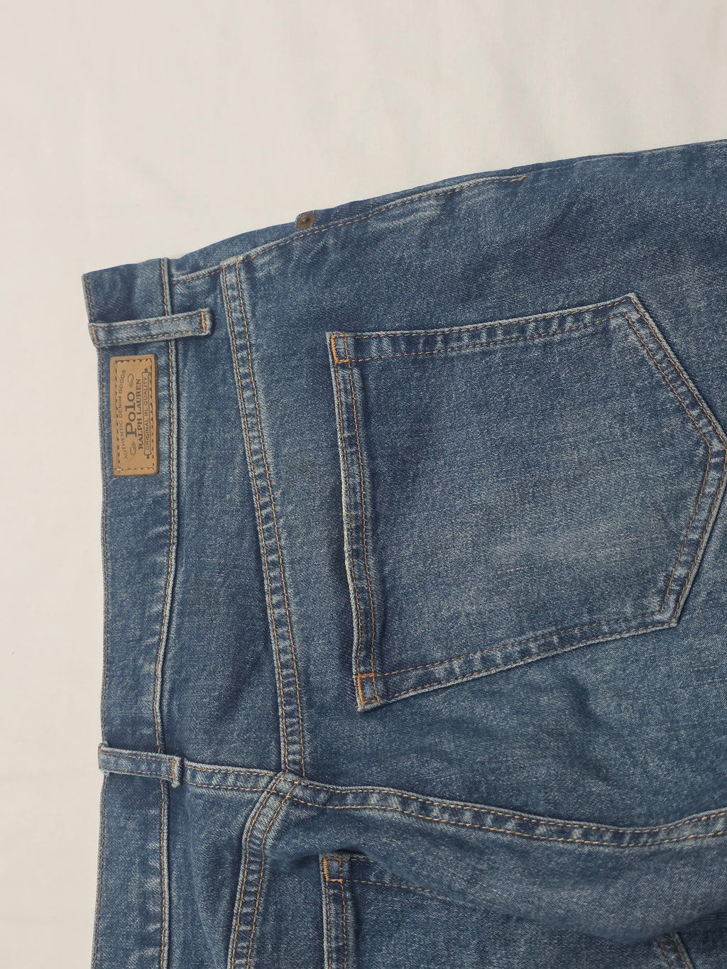 Pantalon De Mezclilla Ralph Lauren De Mujer Azul Talla 32