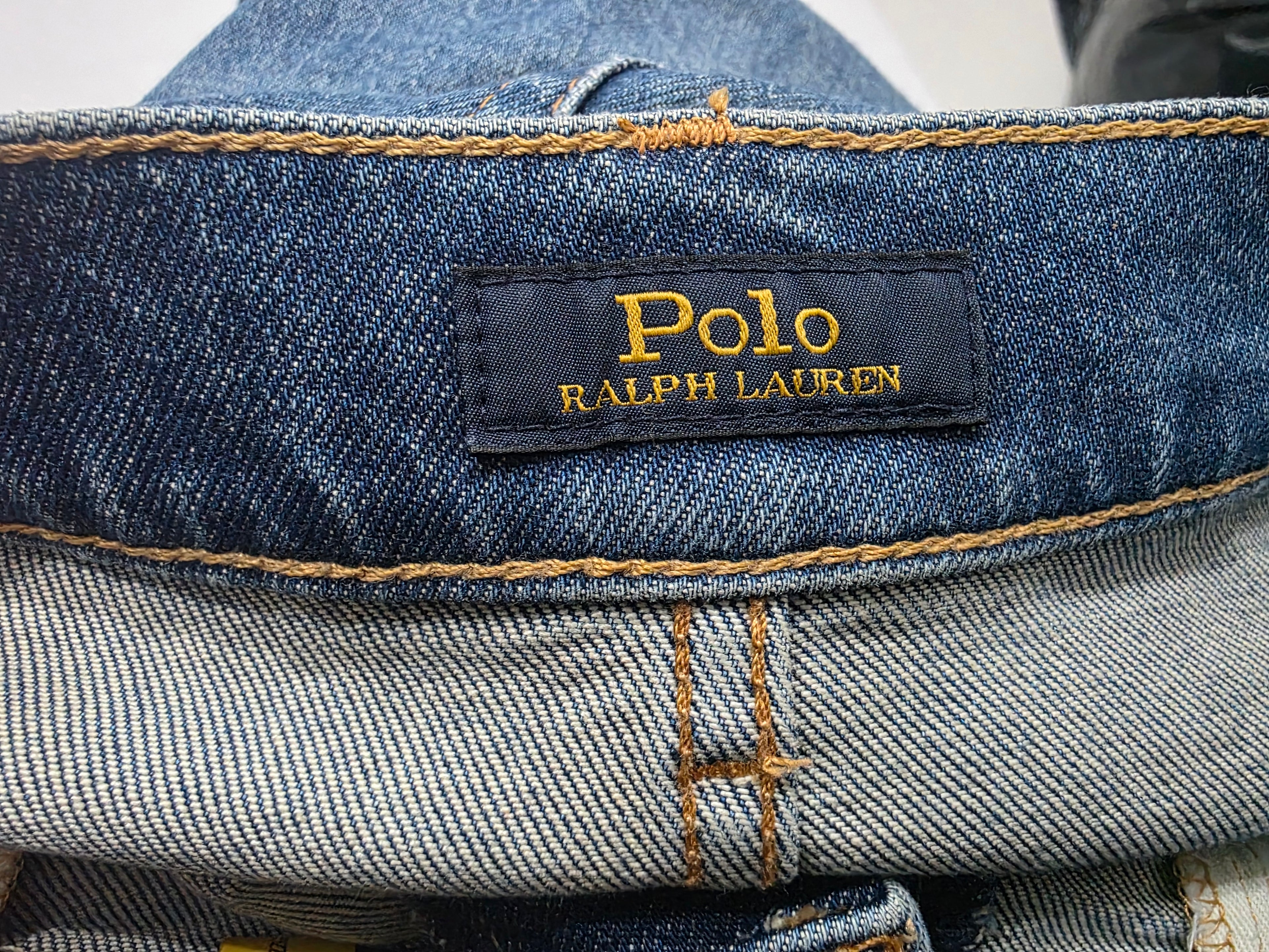 Pantalon De Mezclilla Ralph Lauren De Mujer Azul Talla 32