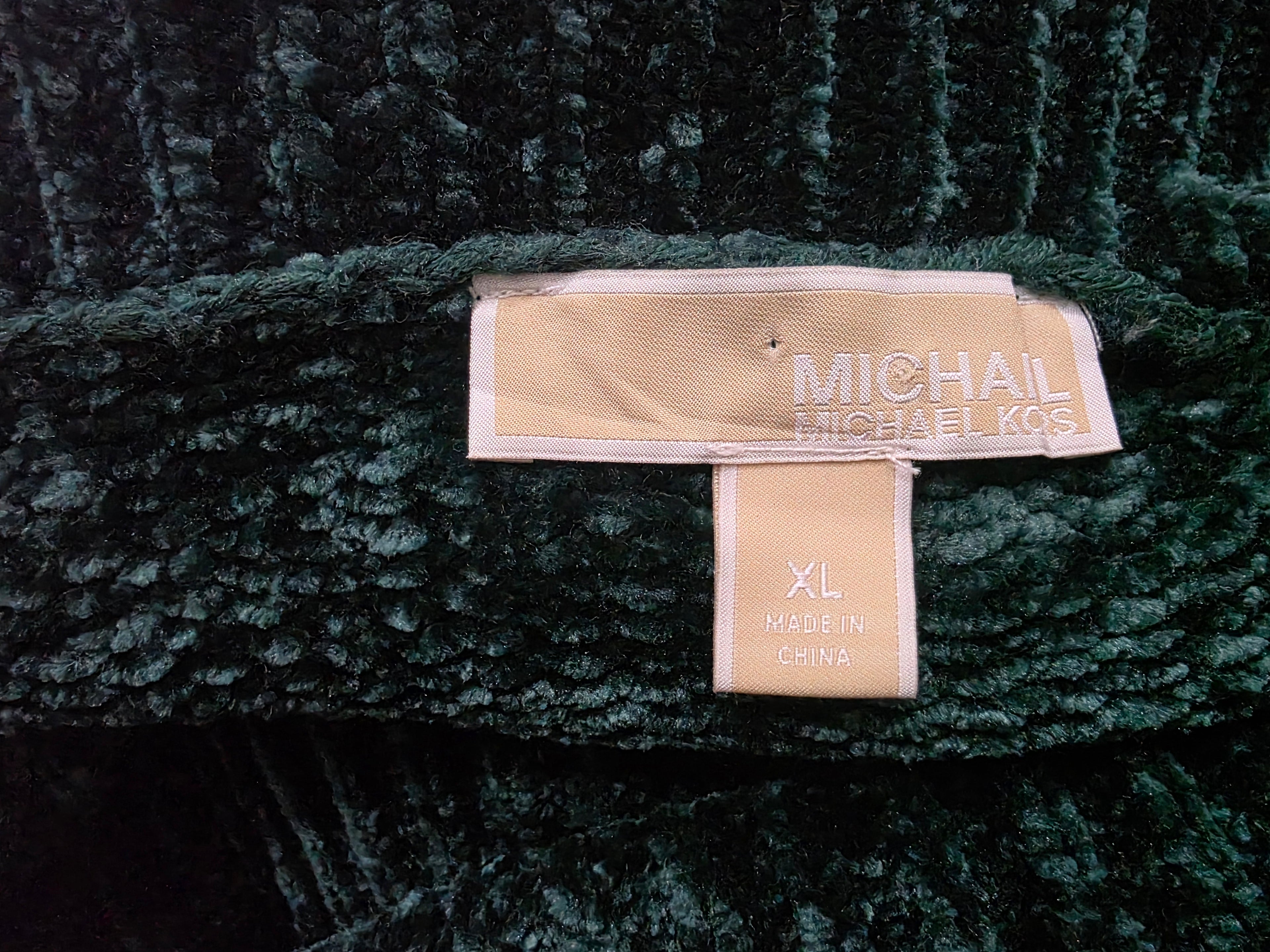 Hoodie Mujer Michael Kors Verde Esmeralda Con Gorro Talla Xl