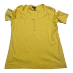 Blusa Ralph Lauren De Mujer Amarillo Manga Corta Talla Xl