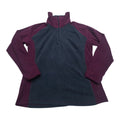 Sudadera Columbia De Mujer Gris/morado Con Cierre Talla Xl