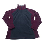 Sudadera Columbia De Mujer Gris/morado Con Cierre Talla Xl