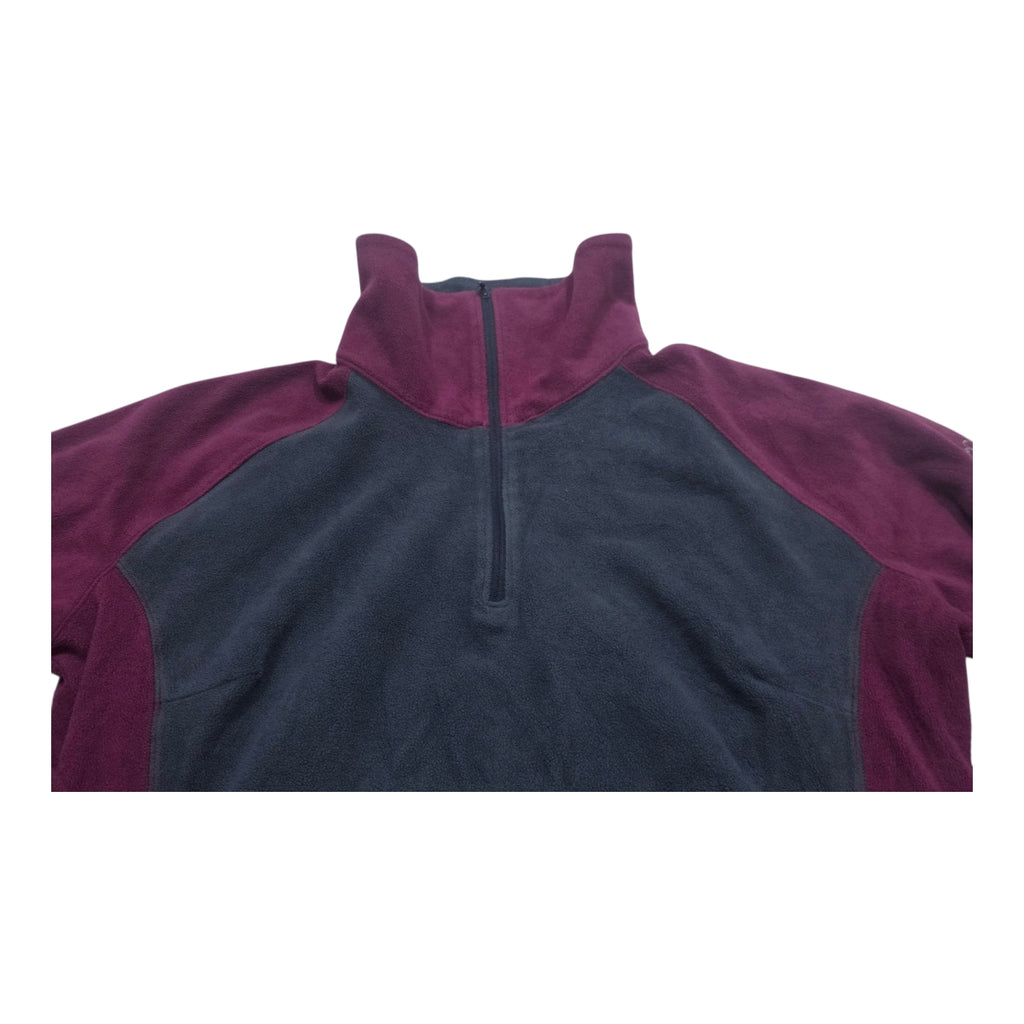 Sudadera Columbia De Mujer Gris/morado Con Cierre Talla Xl