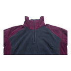 Sudadera Columbia De Mujer Gris/morado Con Cierre Talla Xl