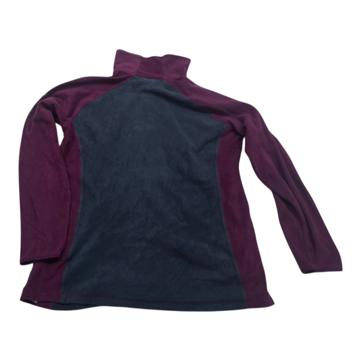 Sudadera Columbia De Mujer Gris/morado Con Cierre Talla Xl