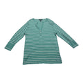 Playera Ralph Lauren De Mujer Rayas Verde Menta Talla Xl