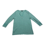 Playera Ralph Lauren De Mujer Rayas Verde Menta Talla Xl