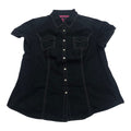 Camisa Tommy Hilfiger De Mujer Negra Manga Corta Talla 1x