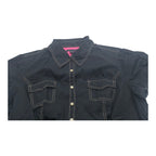 Camisa Tommy Hilfiger De Mujer Negra Manga Corta Talla 1x