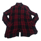 Camisa De Mujer Ralphlauren A Cuadros Negro/rojo Talla 1x