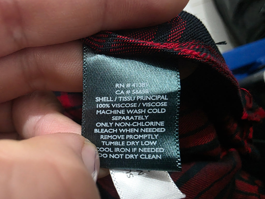 Camisa De Mujer Ralphlauren A Cuadros Negro/rojo Talla 1x