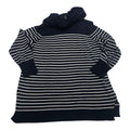 Sueter De Mujer Ralph Lauren Cuello Alto Rayas Azul Talla 1x
