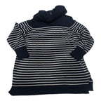 Sueter De Mujer Ralph Lauren Cuello Alto Rayas Azul Talla 1x