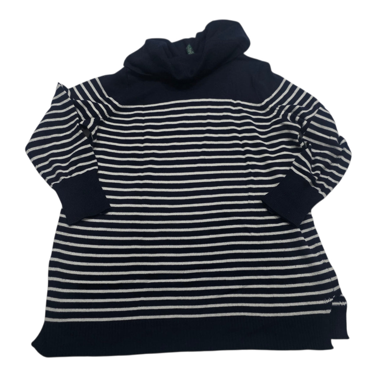 Sueter De Mujer Ralph Lauren Cuello Alto Rayas Azul Talla 1x