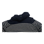 Sueter De Mujer Ralph Lauren Cuello Alto Rayas Azul Talla 1x