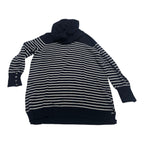 Sueter De Mujer Ralph Lauren Cuello Alto Rayas Azul Talla 1x