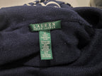 Sueter De Mujer Ralph Lauren Cuello Alto Rayas Azul Talla 1x