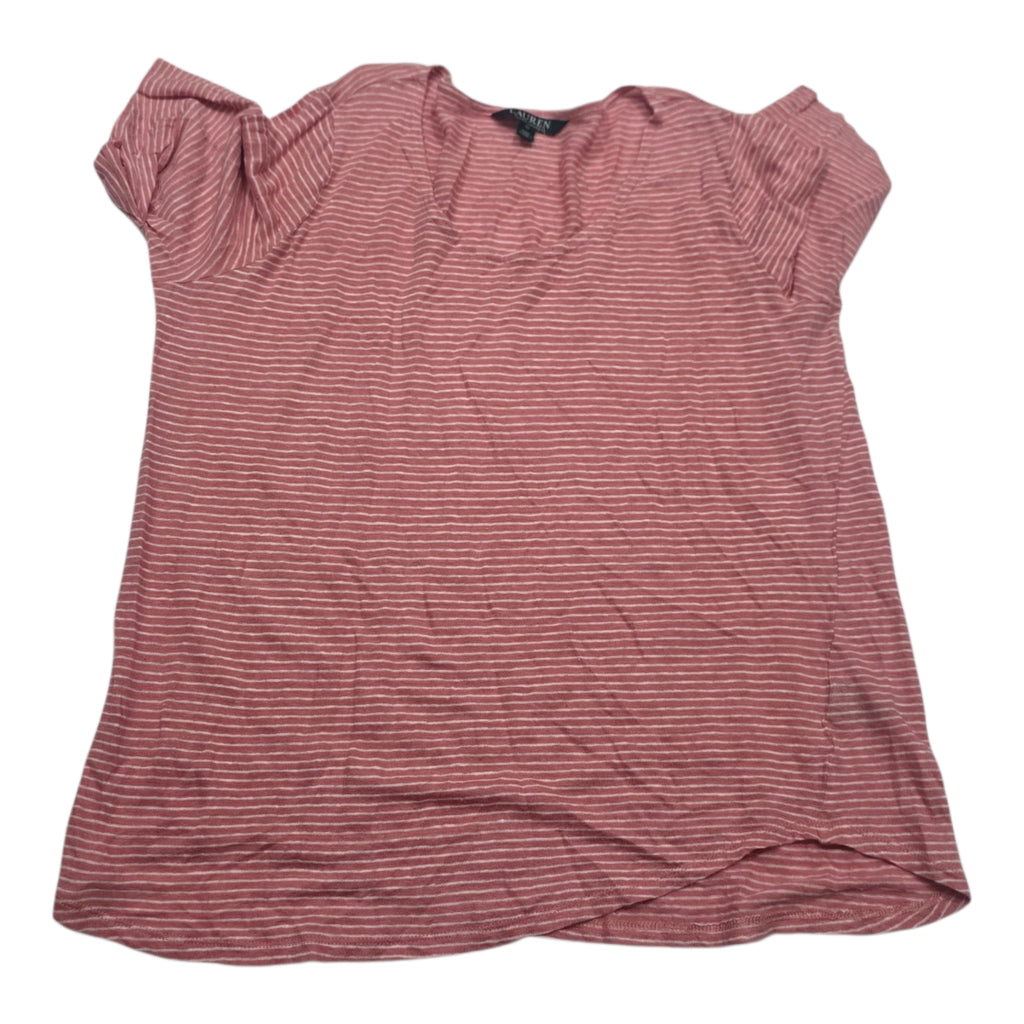 Blusa Ralph Lauren Mujer Manga Corta Coral Lineas Talla 1x