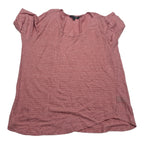 Blusa Ralph Lauren Mujer Manga Corta Coral Lineas Talla 1x
