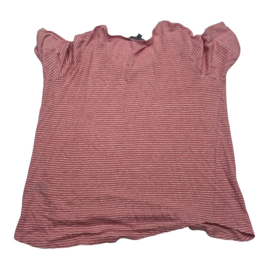 Blusa Ralph Lauren Mujer Manga Corta Coral Lineas Talla 1x