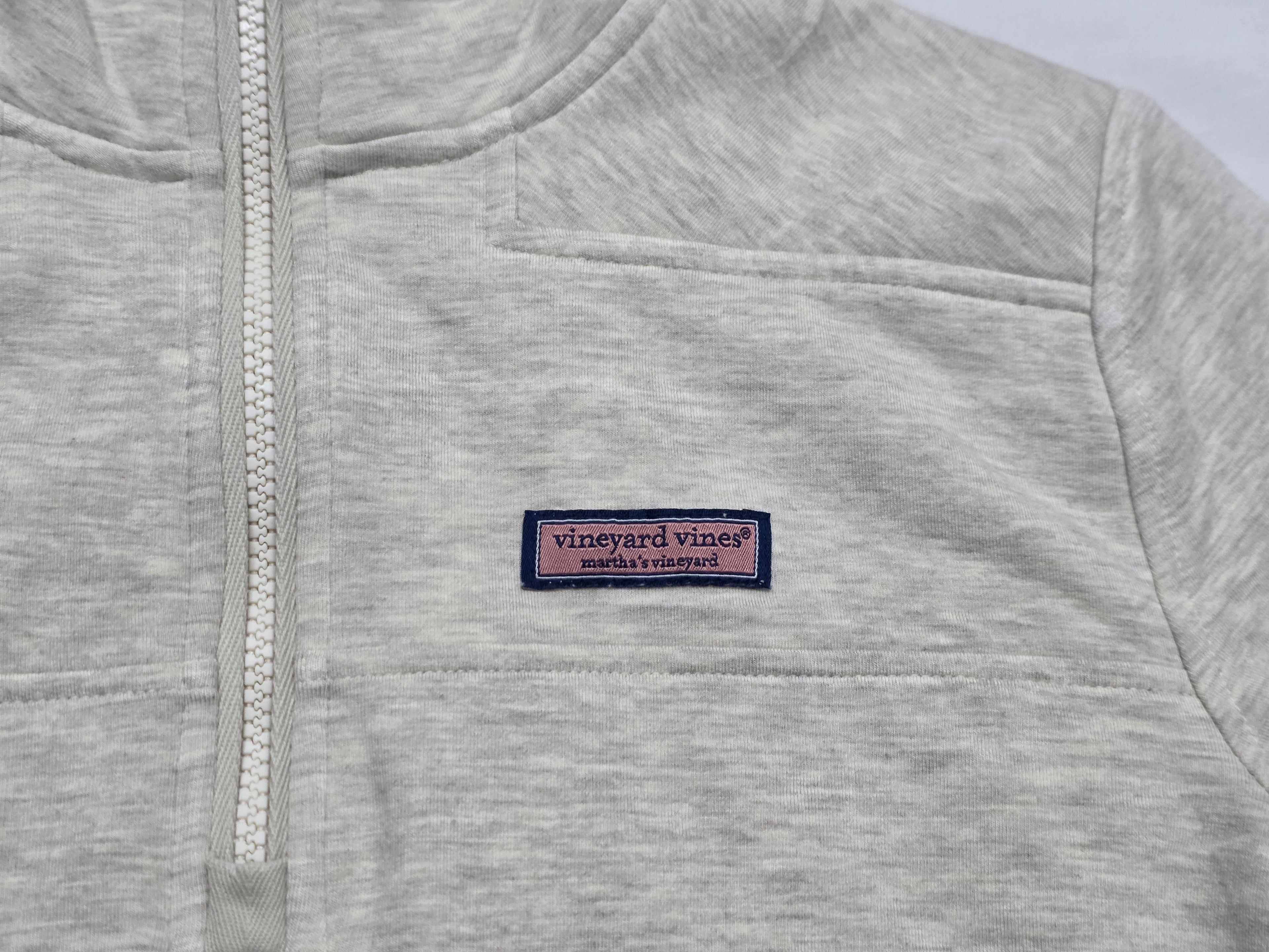 Sudadera Vineyard Vines Mujer Crema Extra Chica De Rayon
