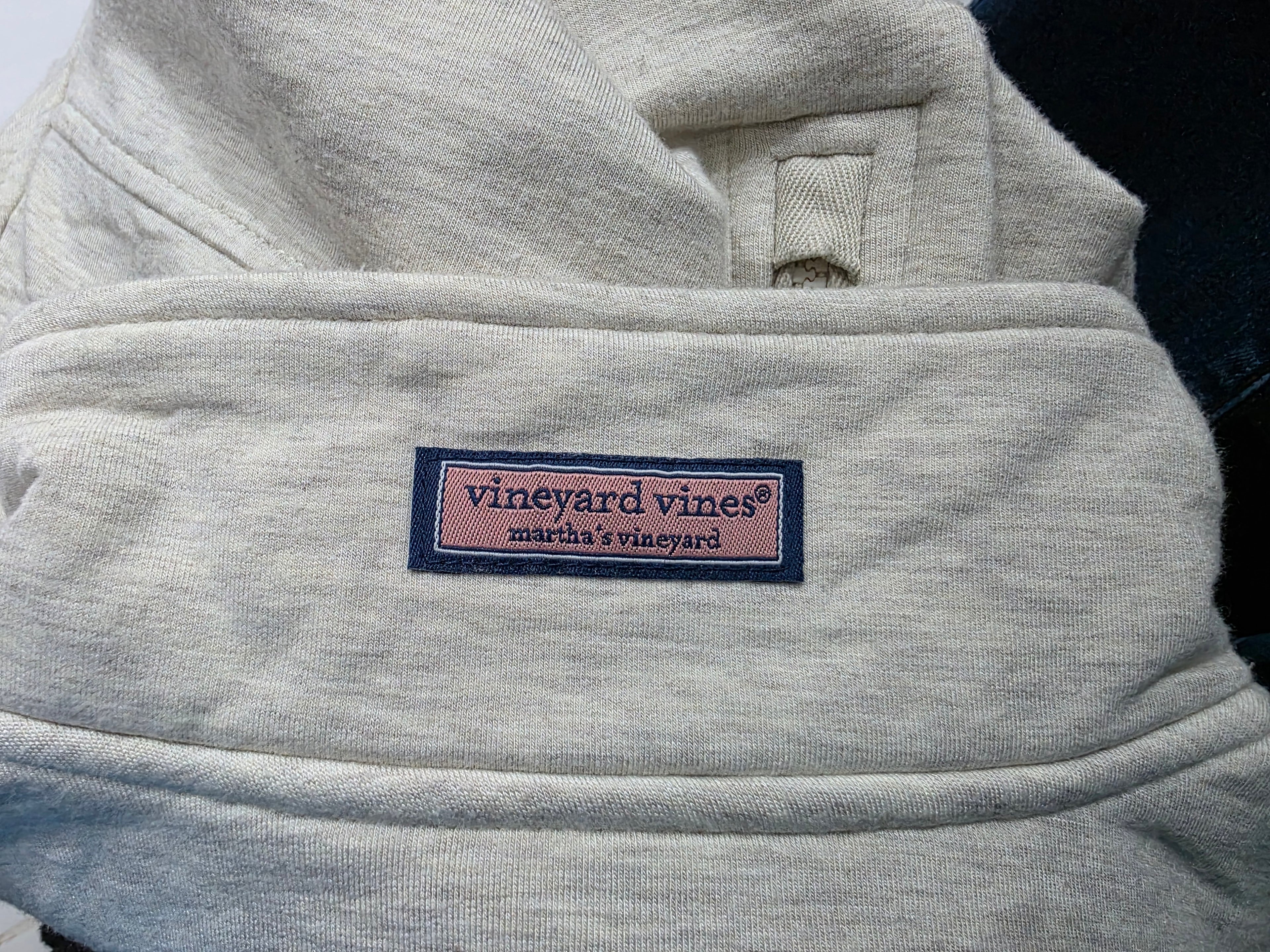 Sudadera Vineyard Vines Mujer Crema Extra Chica De Rayon