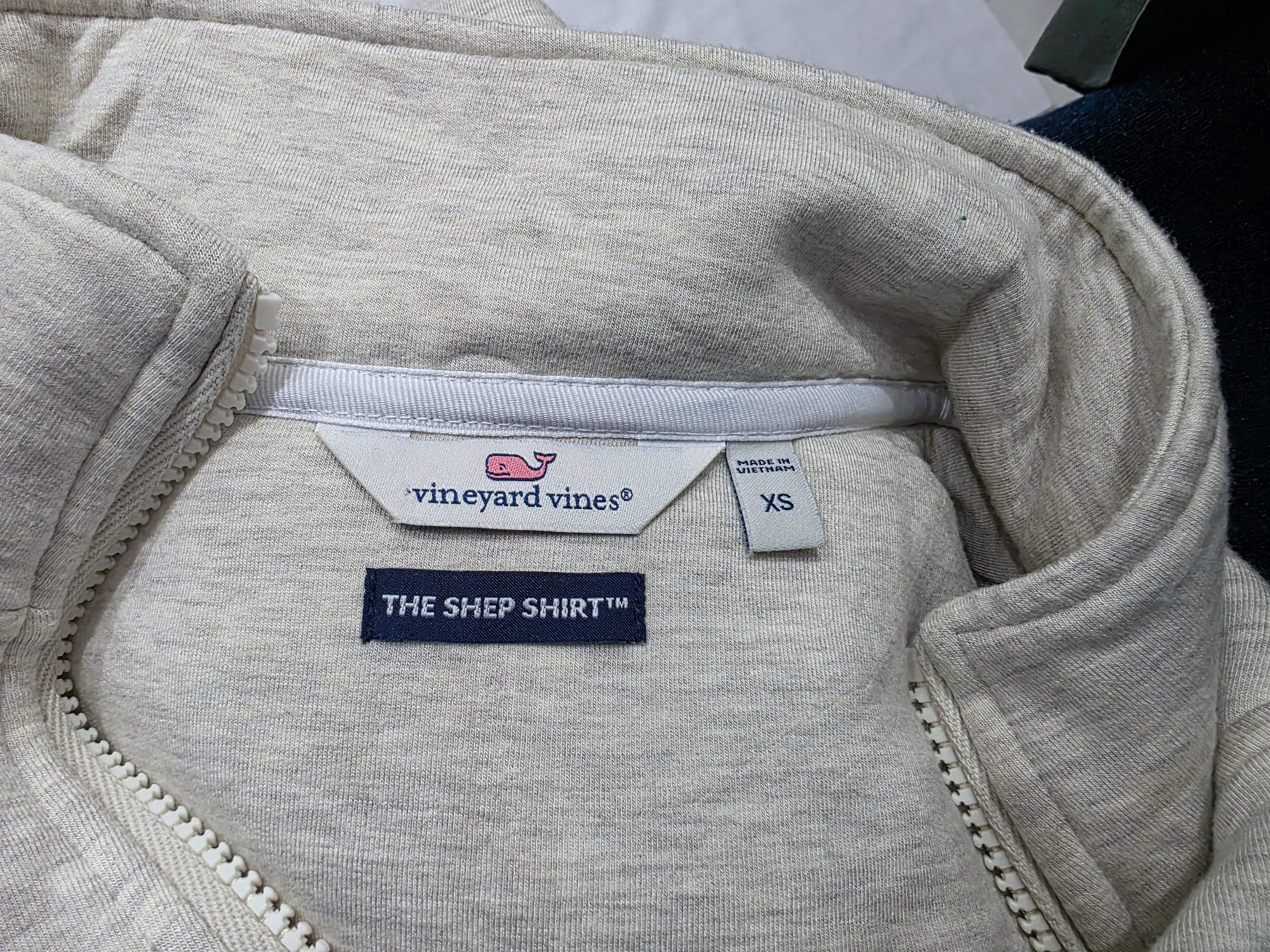 Sudadera Vineyard Vines Mujer Crema Extra Chica De Rayon