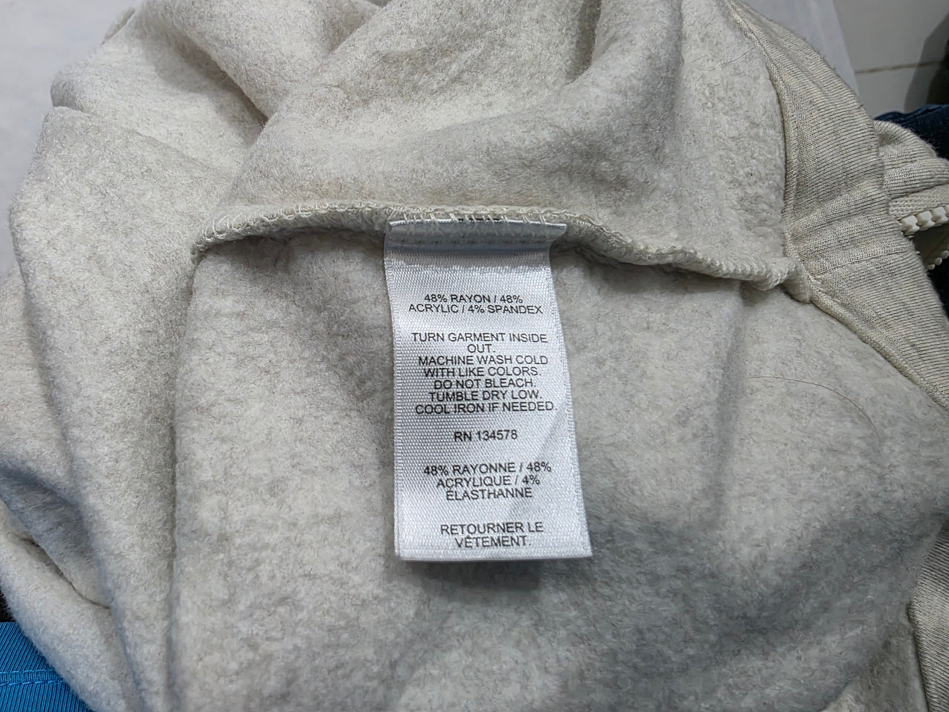 Sudadera Vineyard Vines Mujer Crema Extra Chica De Rayon