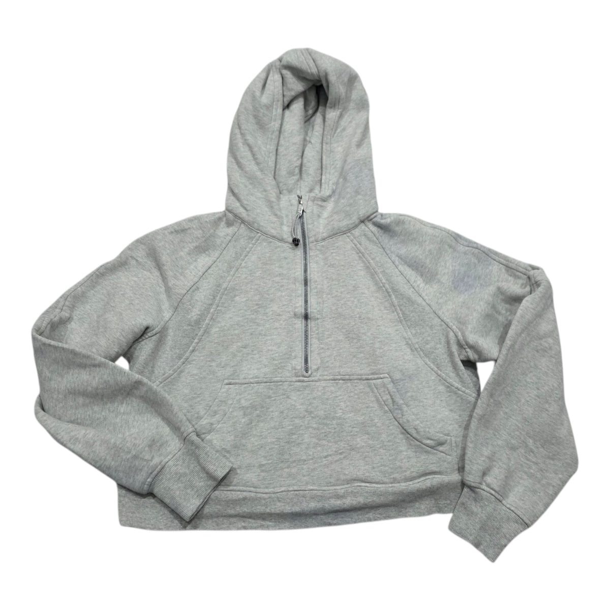 Sudadera Corta Lululemon Mujer Talla Xs/s Color Gris Claro