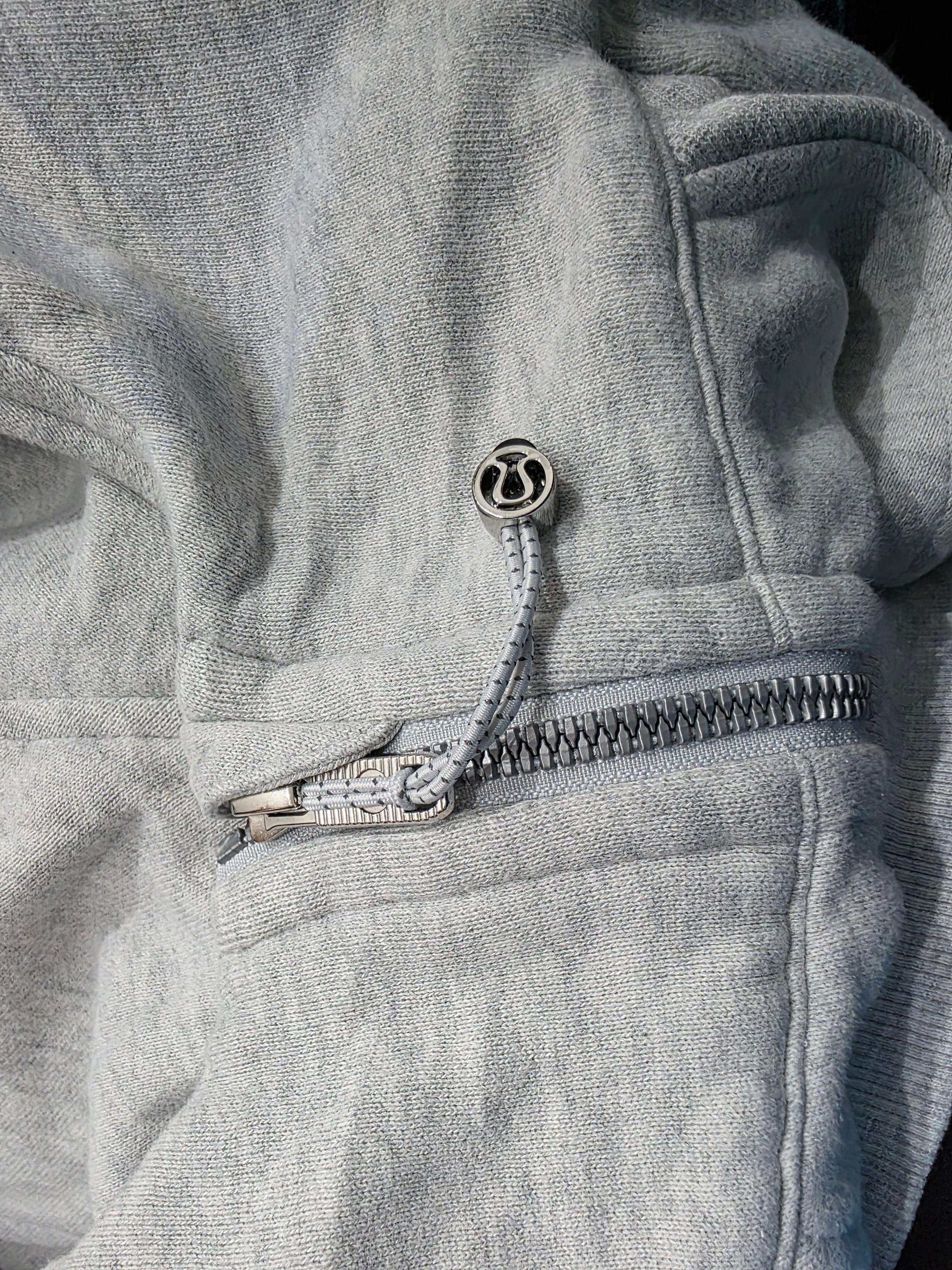 Sudadera Corta Lululemon Mujer Talla Xs/s Color Gris Claro