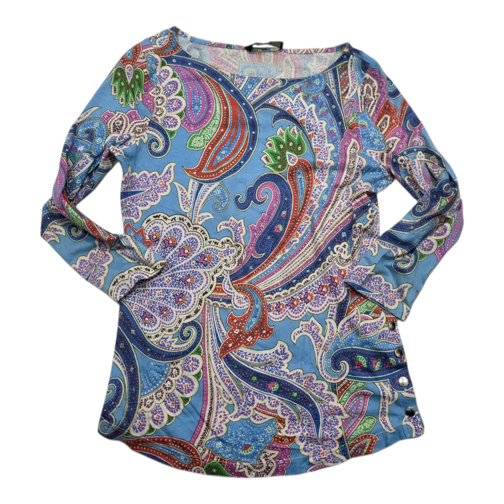 Playera Multicolor Ralph Lauren Mujer Figuras Extra Chico