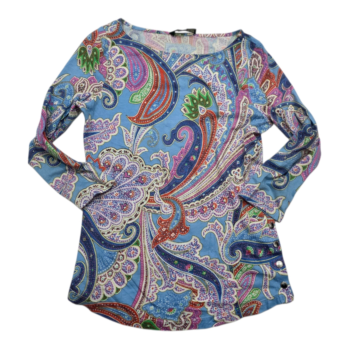 Playera Multicolor Ralph Lauren Mujer Figuras Extra Chico