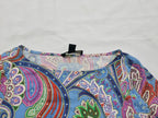 Playera Multicolor Ralph Lauren Mujer Figuras Extra Chico