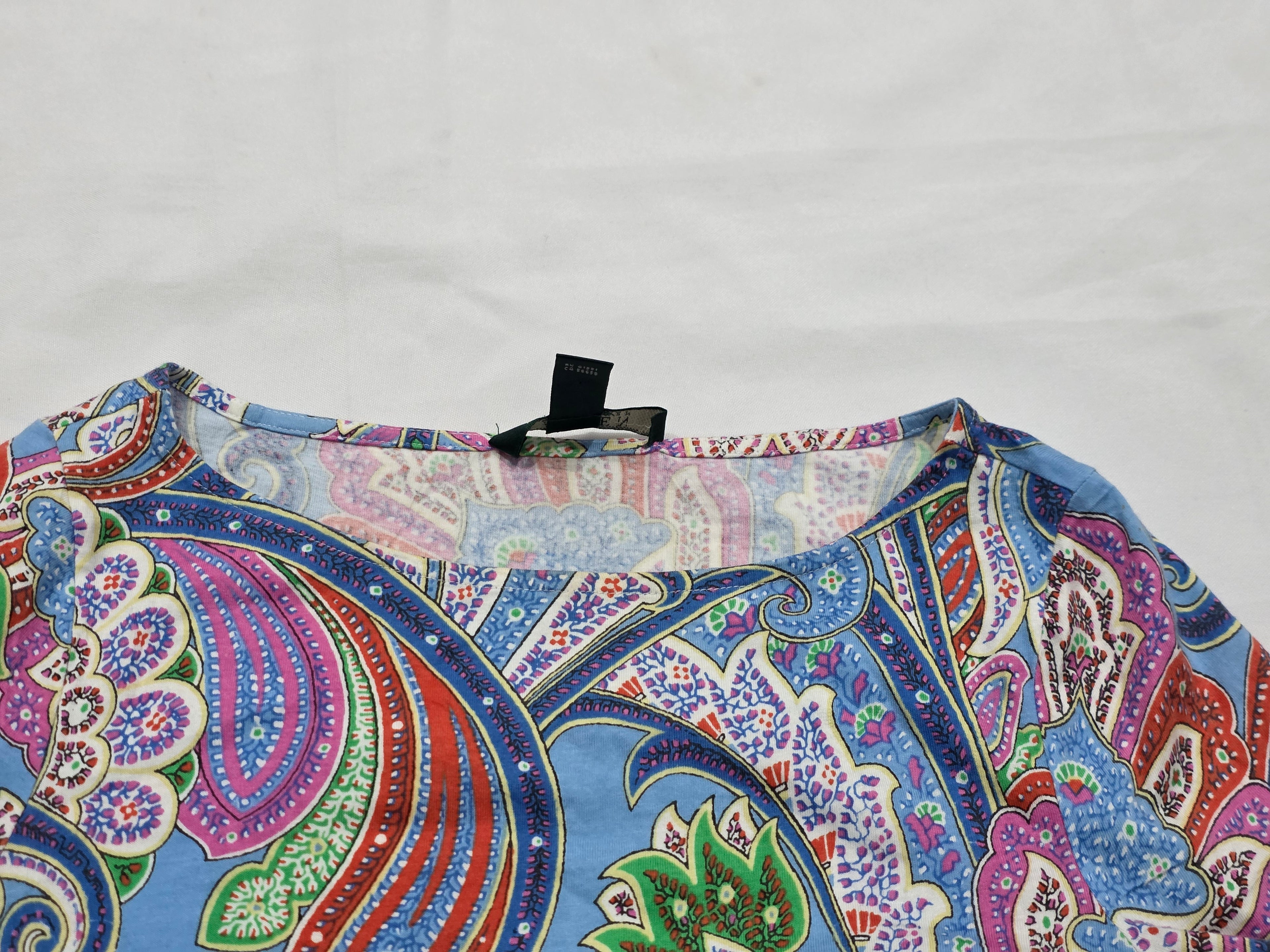 Playera Multicolor Ralph Lauren Mujer Figuras Extra Chico