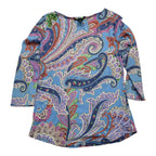 Playera Multicolor Ralph Lauren Mujer Figuras Extra Chico