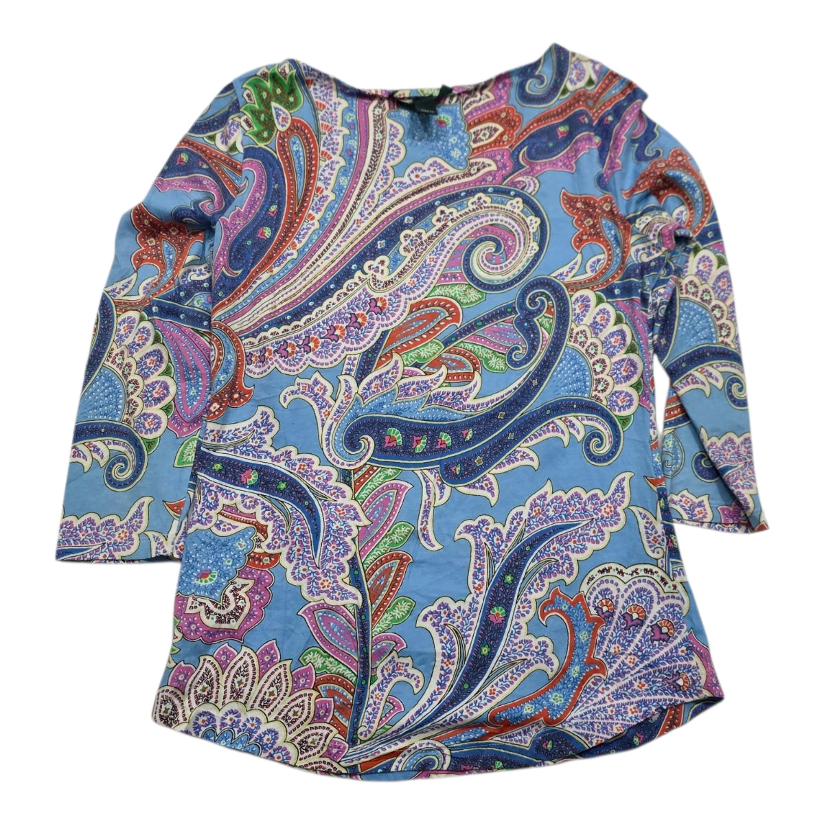 Playera Multicolor Ralph Lauren Mujer Figuras Extra Chico